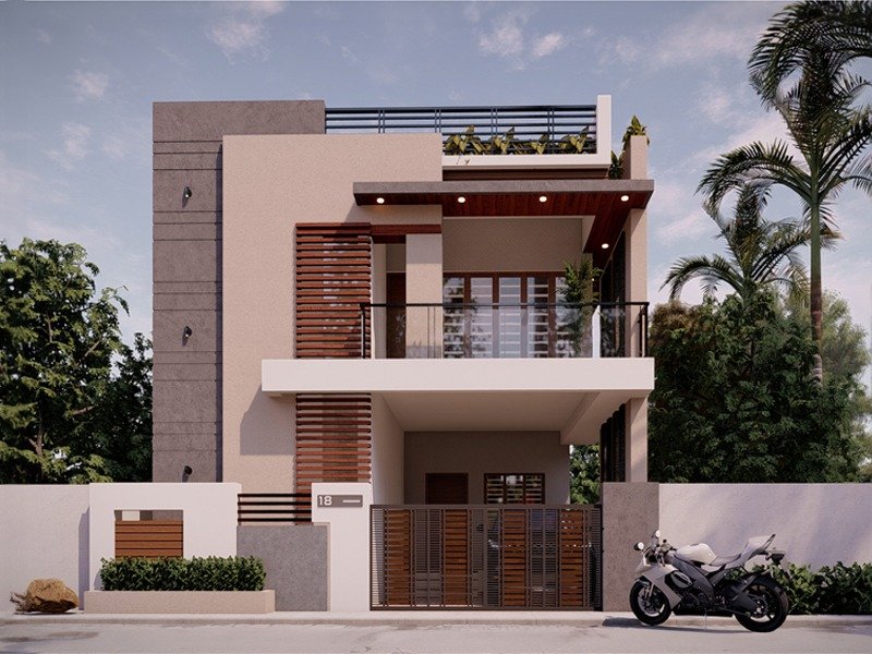 Converted loft building exterior with large windows